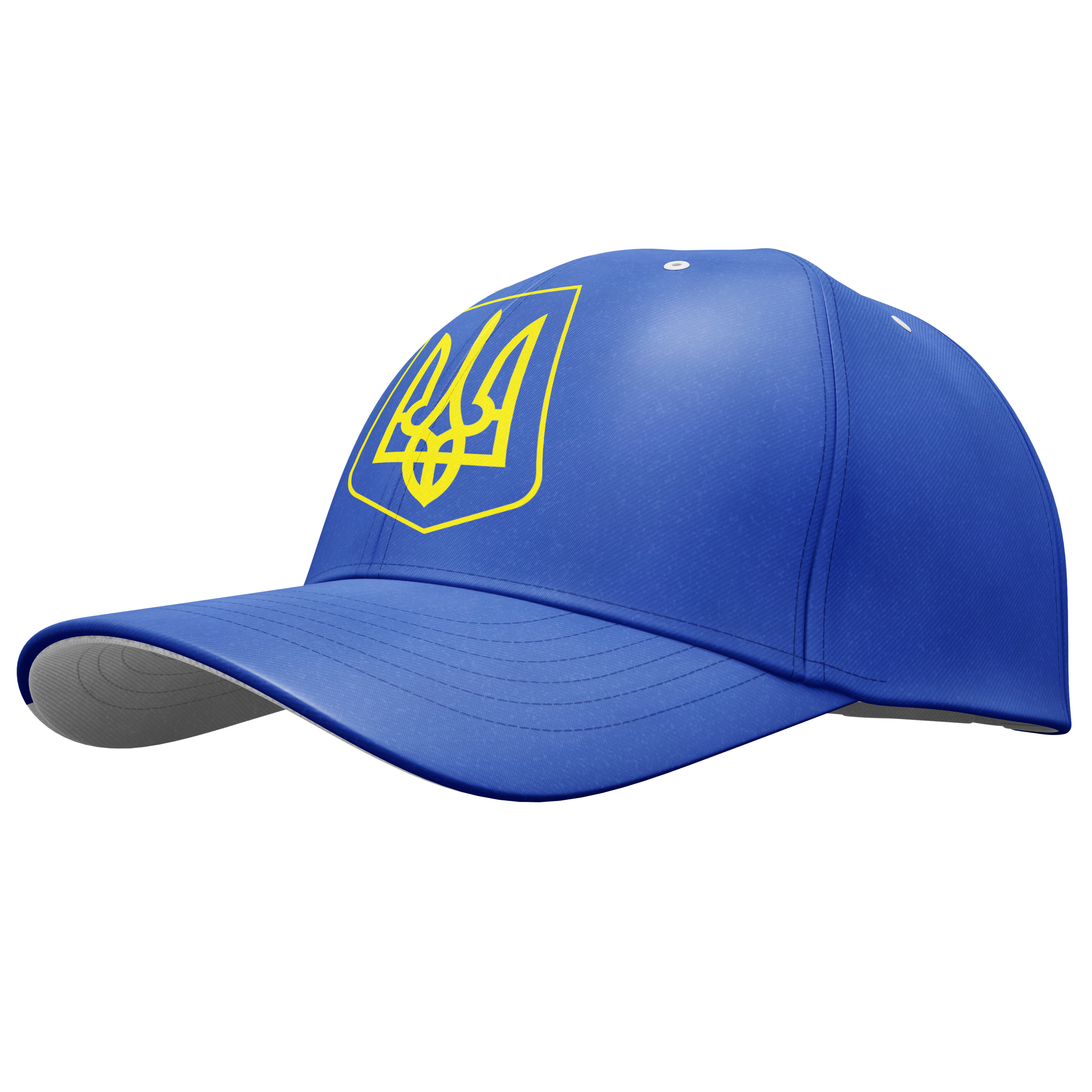Купить синюю кепку "Герб Украины" ко дню Дню Независимости в компании «Доминанта Текстиль». От 1 штуки. Доставка по Украине.